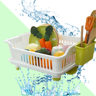 韩国原产CHANGSIN排水厨房沥水架单层置物架沥水架