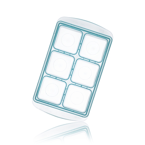韩国原产RRE一粒粒食物储存格冰模制冰盒大款6格 蓝色