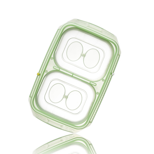 韩国原产RRE一粒粒食物分格收纳盒制冰盒冰块模2格 绿色
