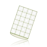 韩国原产RRE一粒粒食物储存格冰模辅食盒小款24格 浅绿