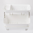 韩国原产CHANGSIN360°自动排水健康沥水架双层置物碗碟架 白色