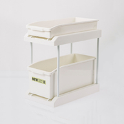 韩国原产CHANGSIN可拖拉健康收纳盒两层置物架整理收纳架