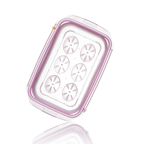 韩国原产 RRE一粒粒食物分格收纳盒制冰盒1格 粉红