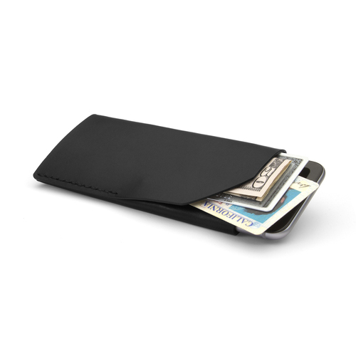 美国原产BISON iphone7/7Plus专用小钱包牛皮钱夹卡包手拿包 黑色