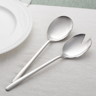 德国原产Franz Furst304奥体不锈钢西餐沙拉餐具2件套Opus