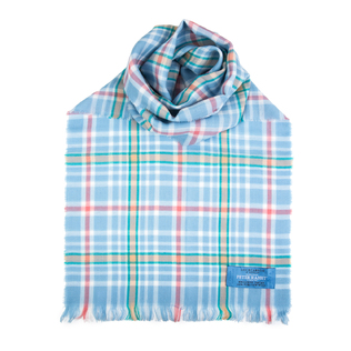 英国原产LOCHCARRON of SCOTLAND彼得兔格子呢细羊毛围巾披肩