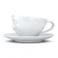 德国原产Fiftyeight 陶瓷杯卡通杯咖啡杯200ml微笑 白色