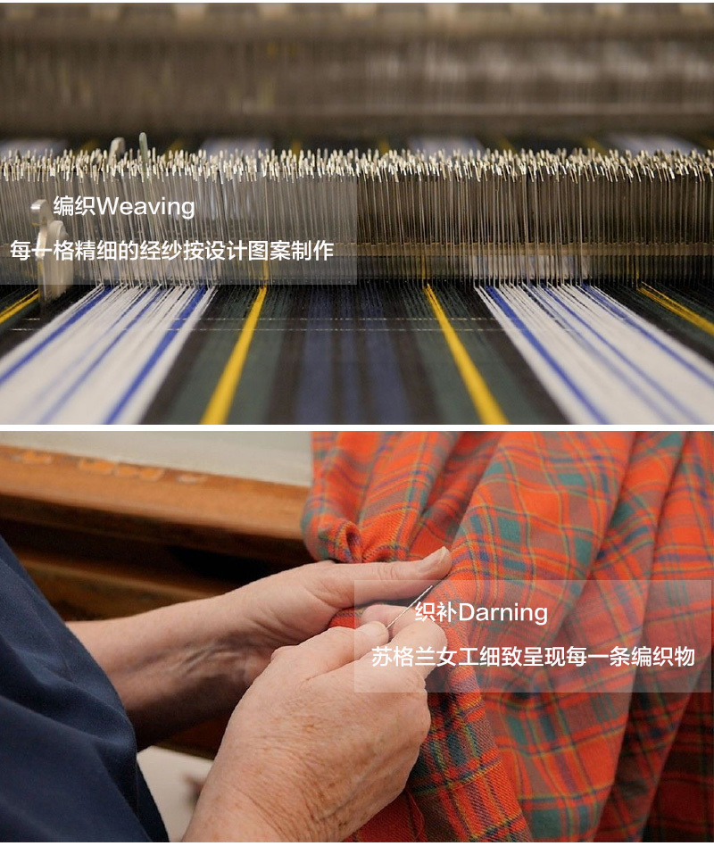 英国原产LOCHCARRON of SCOTLAND 复古纯色羊毛男士西服领带 深蓝