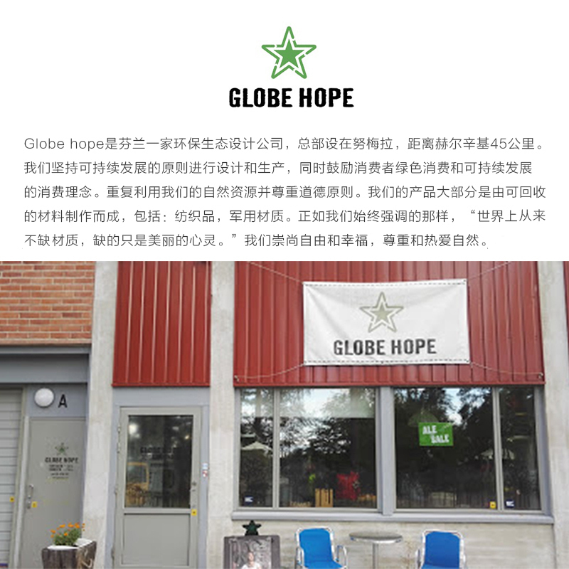 芬兰原产GLOBE HOPE 军包风格斜挎包单肩包 灰色