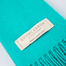 英国原产LOCHCARRON of SCOTLAND苏格兰纯色羊毛围巾180x25cm 蓝绿