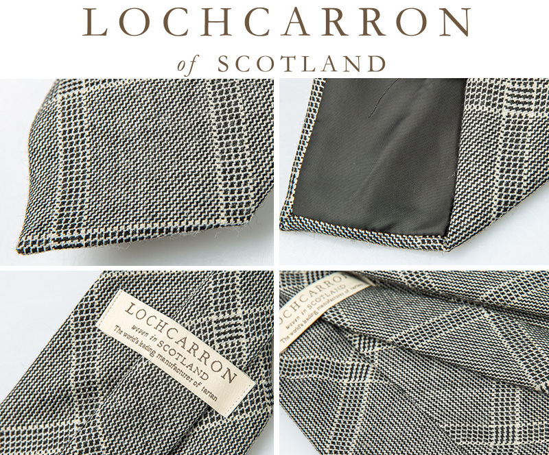 英国原产LOCHCARRON of SCOTLAND 羊毛男士正装商务西服领带 灰色