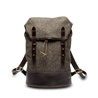 英国原产CHERCHBI 手工高山赫德维克羊毛商务休闲背包双肩包