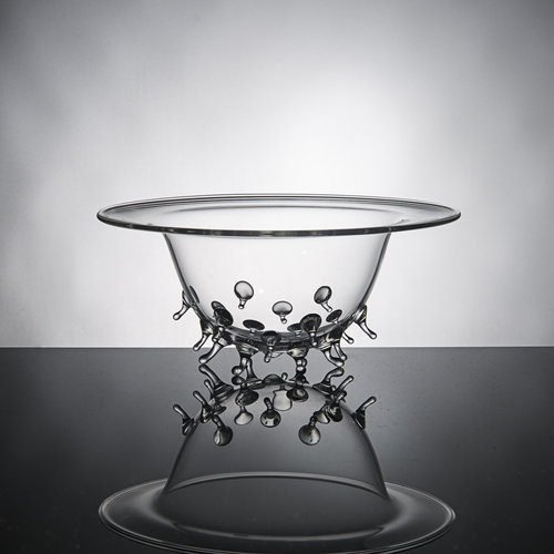 德国原产borosi手工玻璃食物碗水果碗点心碗Schale Chilo 透明