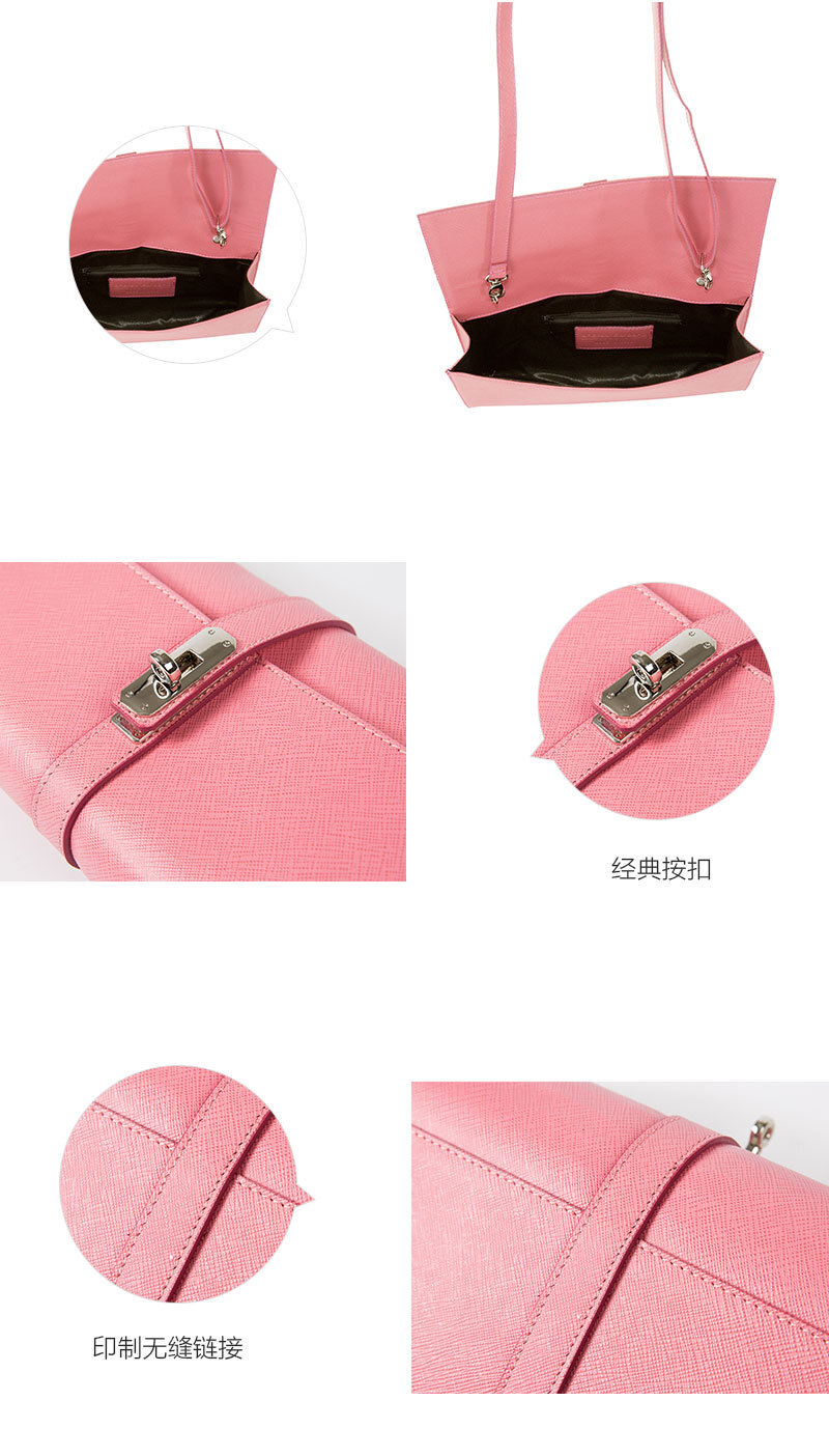 意大利原产andrea cardone 牛皮挎包 酒红