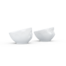 德国原产Fiftyeight 陶瓷卡通表情碗蛋碗2件套23ml/个 高兴与生气