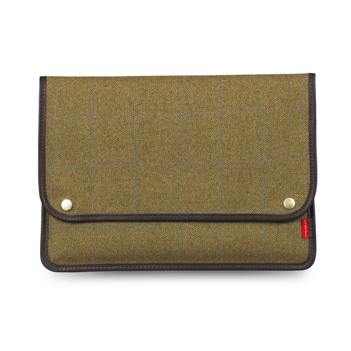 英国原产chapman纯手工呢子笔记本保护套电脑包内胆包15寸 深绿
