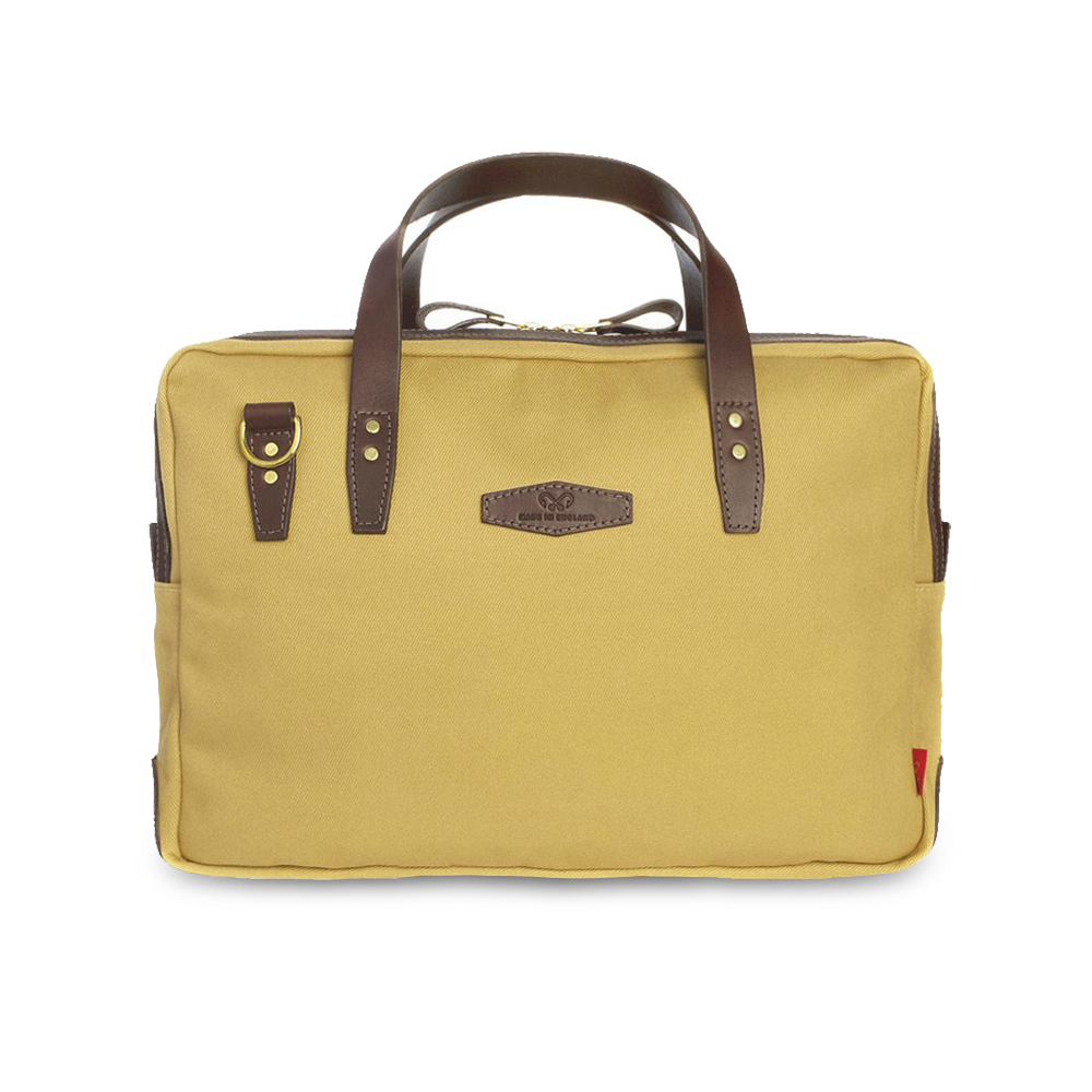 英国原产chapman纯手工斜纹帆布商务包手提包出差包男包