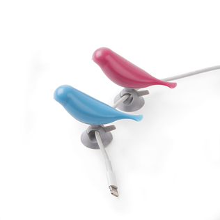 韩国原产b201 DESIGNERS创意小鸟收线夹理线器小号2只装