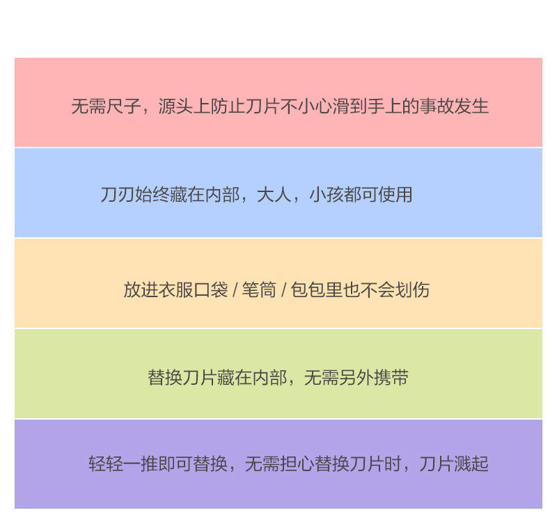 韩国原产ZERO CUTTER俐落卡特C3自由裁剪美工刀 灰色