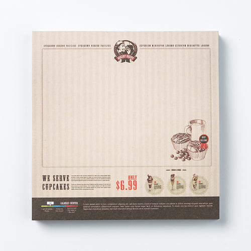 韩国原产Namoo essence Scandic 复古无粘性便签纸标签纸 Muffin图案