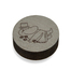 芬兰原产KOTONADESIGN实木手工圆形磁铁工艺品Moomin系列 灰色