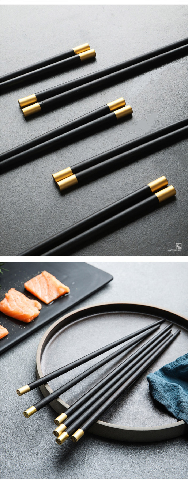 xbodo小卜多鸡翅木福筷红檀木福筷家用筷子 红檀木福筷10双装 25cm