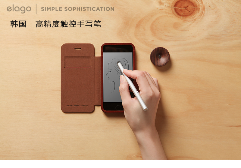 韩国原产elago高精度手机平板触控手写笔 GRIP系列 黑色