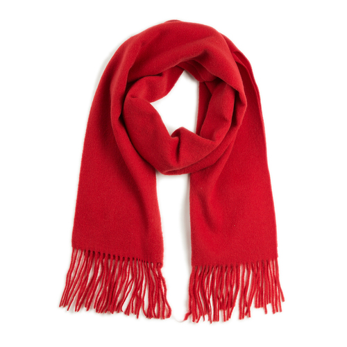 意大利原产MA.AL.BI.羊毛围巾女士围巾 红色