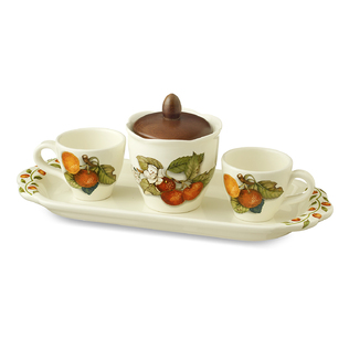意大利原产NUOVA CER 盛秋果实系列陶瓷咖啡杯套装