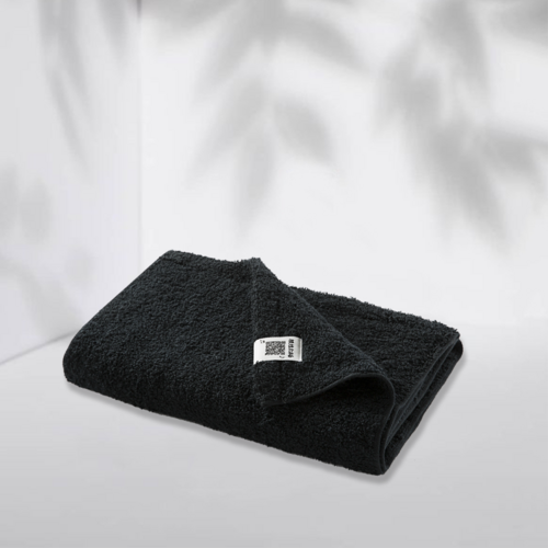 日本原产PRAIRIE DOG音乐毛巾棉质运动毛巾32*120cm 黑色（锻炼）