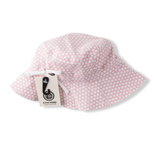 瑞典原产CTH MINI户外遮阳休闲儿童海风帽太阳帽 浅粉色 54cm