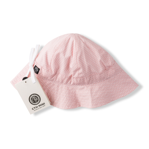 瑞典原产CTH MINI户外遮阳休闲儿童盆帽太阳帽 浅粉色 50cm