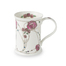 英国DUNOON丹侬Cotswold型骨瓷茶杯水杯骨瓷马克杯玫瑰 红色 黑色礼盒