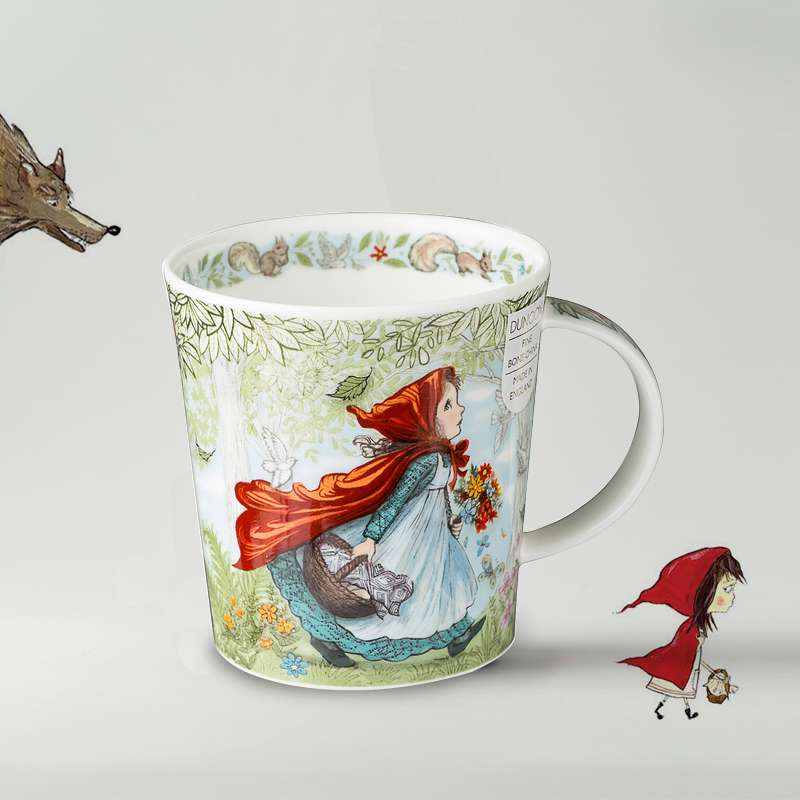 英国dunoon童话系列小红帽骨瓷杯