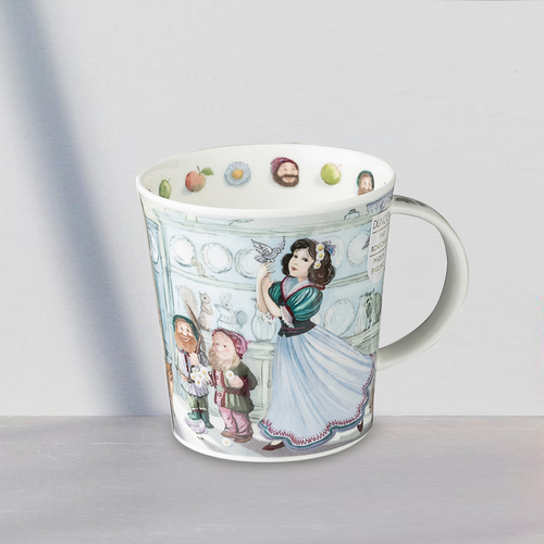 英国原产DUNOON丹侬骨瓷马克杯童话系列白雪公主 蓝色礼盒