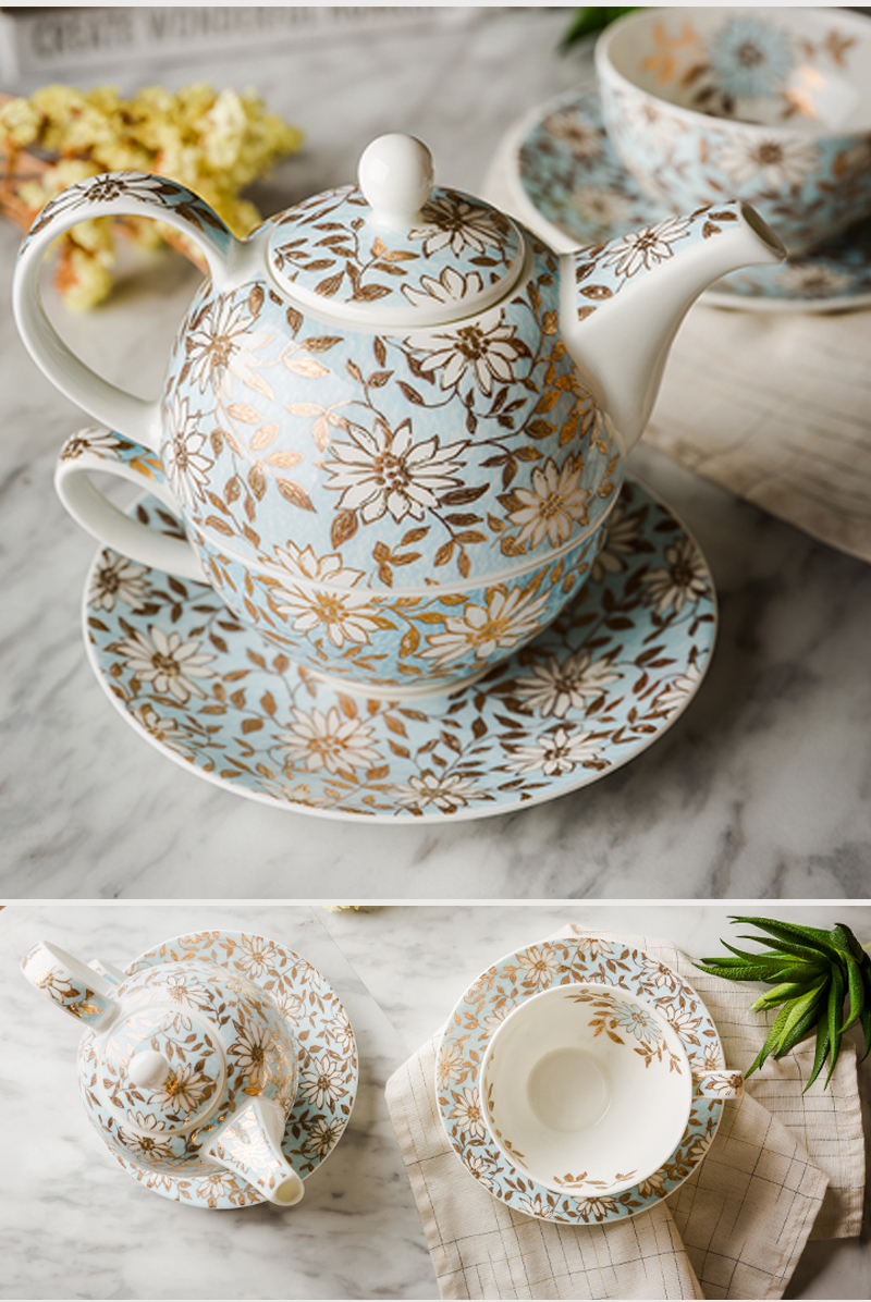 英国原产DUNOON丹侬 Aqua骨瓷茶杯水杯茶具 一壶一杯一碟