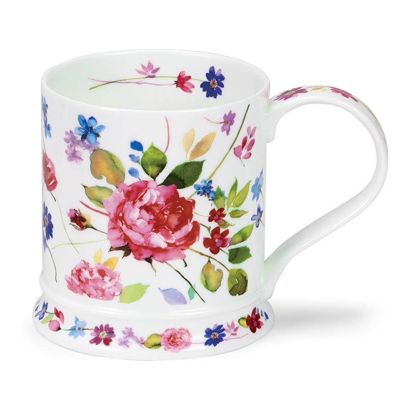 英国原产丹侬DUNOON骨瓷马克杯花园系列玫瑰花独立包装 花色