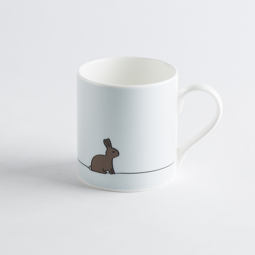 英国原产Jin DESIGNS骨瓷咖啡杯马克杯水杯 兔子图案