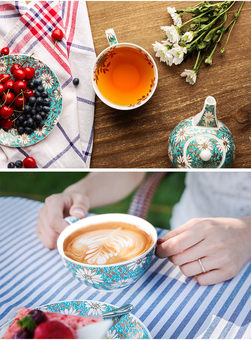 英国原产DUNOON丹侬骨瓷茶杯水杯茶具 一杯一碟