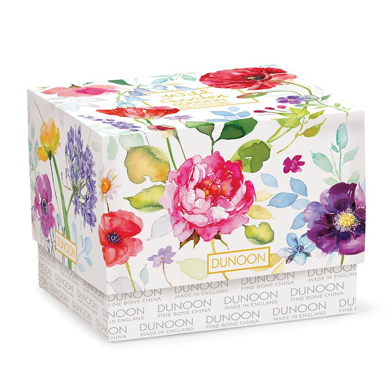 英国原产丹侬DUNOON骨瓷马克杯花园系列玫瑰花独立包装 花色