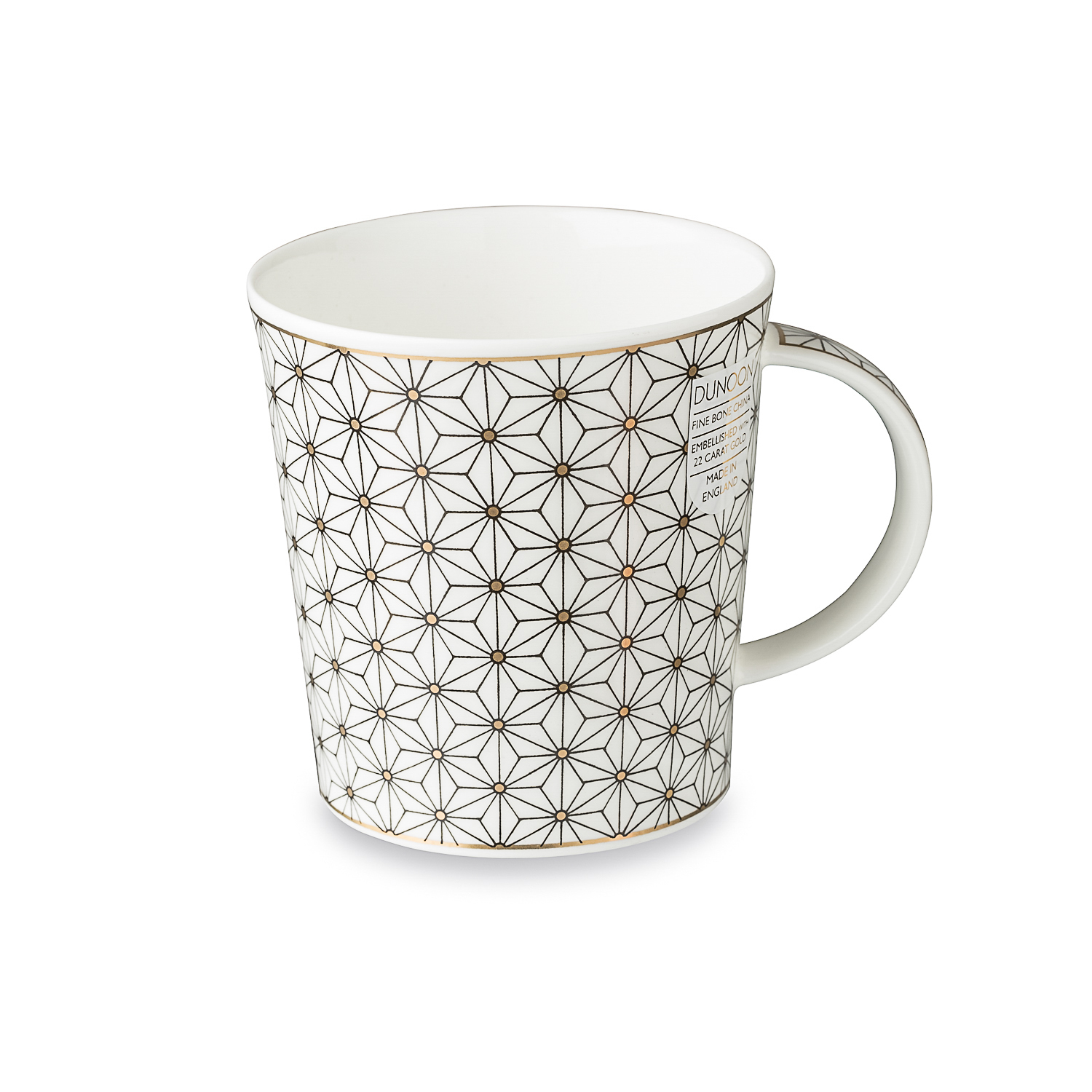 英国原产丹侬DUNOON骨瓷马克杯水杯撒马尔罕系列 几何艺术