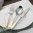 德国原产GGS餐具套装不锈钢刀叉勺镀金刀叉勺Sonja系列 银色镀金
