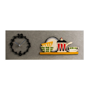 韩国原产dawon deco手绘3D现代厨房挂钟 创意卡通挂钟