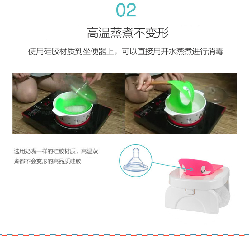 韩国原产Ulttong-e儿童便携式坐便器宝宝马桶15月-8岁 芭妮（粉红）