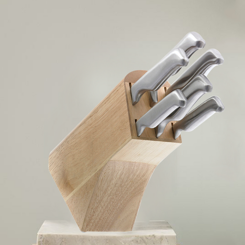 德国原产GGS不锈钢厨房刀具7件套银色把手 银色