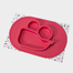 韩国原产Mathos Loreley一体式硅胶餐盘防滑餐垫 亮红色