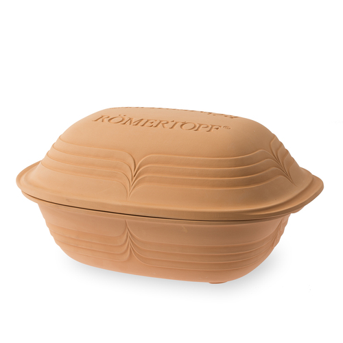 德国原产ROMERTOPF陶制烤锅多功能多用途烤锅现代造型 棕色