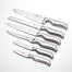 德国原产GGS不锈钢厨房刀具7件套银色把手 银色