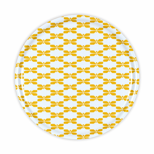 芬兰原产SAGALAGA DESIGN木质托盘点心盘大圆托盘