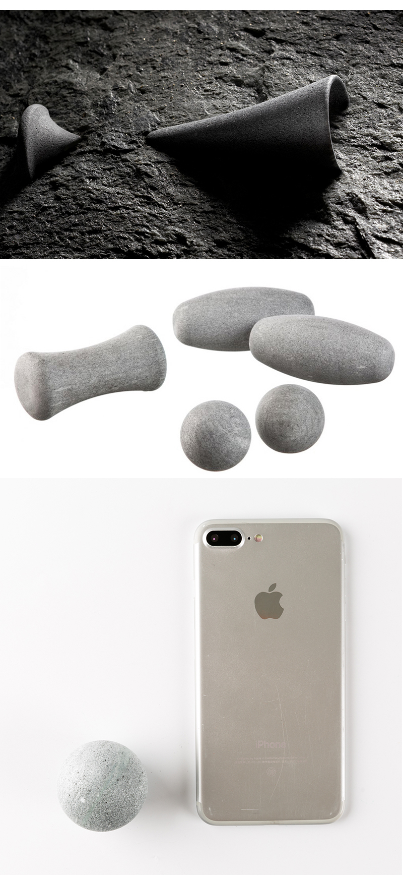 芬兰原产HUKKA滑石球状掌上恒温按摩石全身加热保温按摩球 灰色